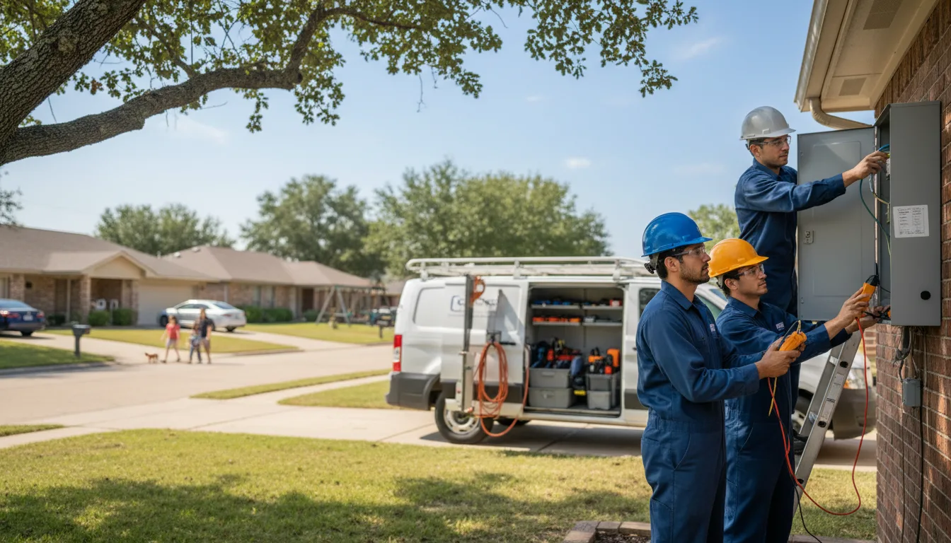 Certified electrician providing emergency electrical services in Agency, MO